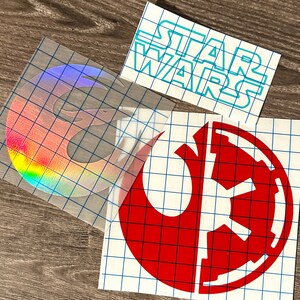 Star Wars Vinyl Decals High Quality Permanent Vinyl Gift for Star Wars ...