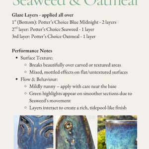 Amaco Glaze Recipes Ebook, Sea-Inspired Pottery Glazing (PDF Ebook) image 4