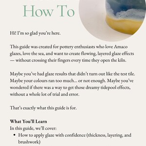 Amaco Glaze Recipes Ebook, Sea-Inspired Pottery Glazing (PDF Ebook) image 2