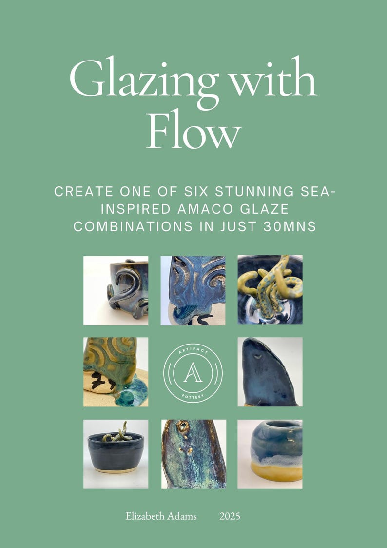 Amaco Glaze Recipes Ebook, Sea-Inspired Pottery Glazing (PDF Ebook) image 1