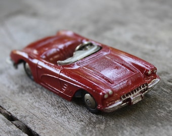 Vintage 1958 Hubley Chevrolet Corvette Red Very Rare Little Red Corvette Toy Car Real Toys Great Gift for a Prince Fan Made In The USA