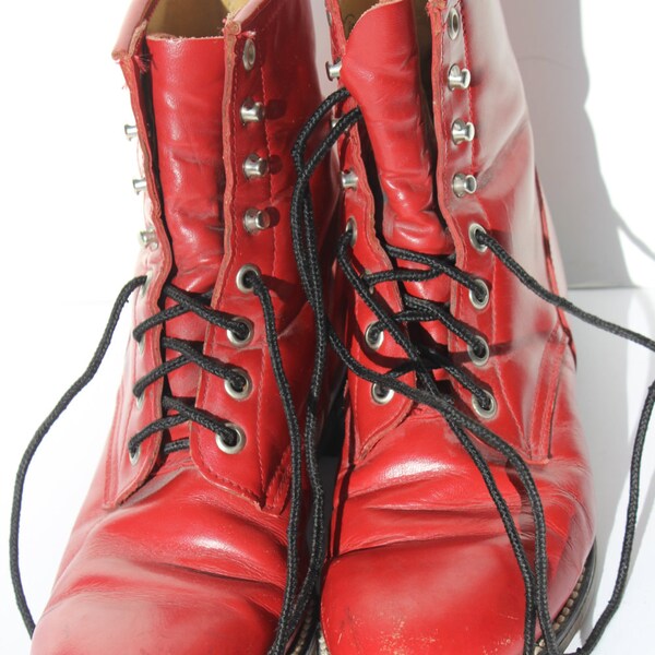 Red Boots - Etsy