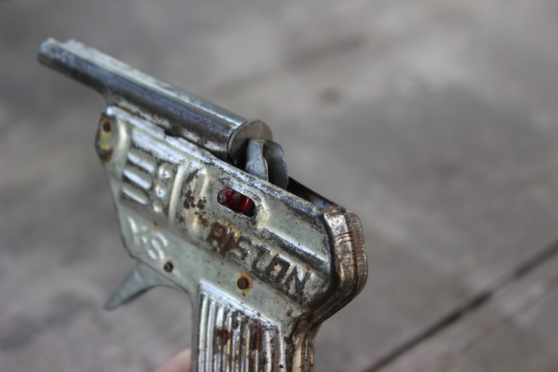 JG Frankreich Canon Antik Bündel Von 2 Spielzeug aus Metall Tintoy Gun