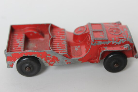 large red toy truck