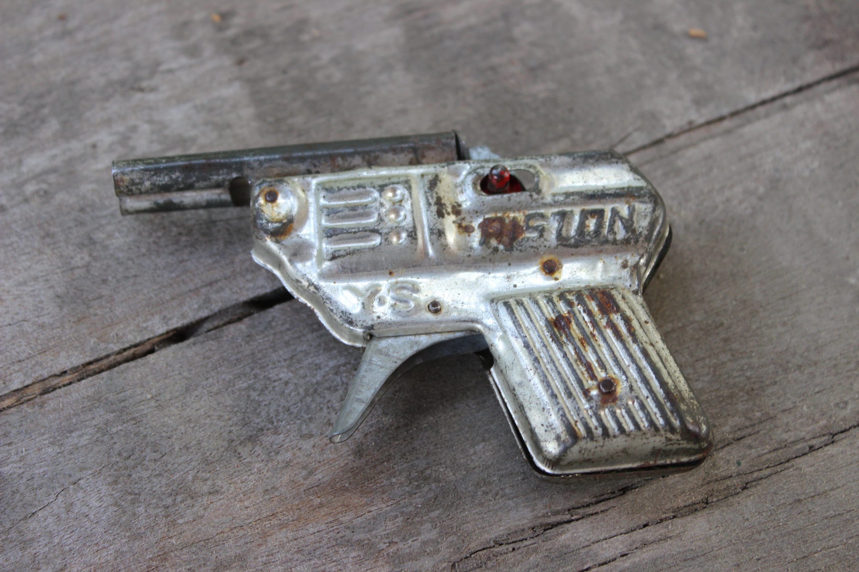 Vintage Piston Cap Gun Tin Toy Gun Mini Y.S. Kid's Play Gun Children's  Retro Tin Toy -  Sweden
