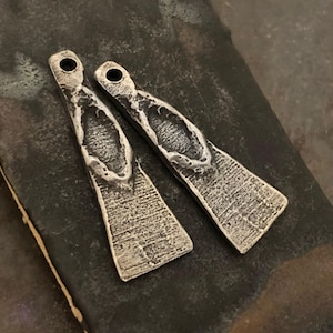 Colgantes, acabado envejecido, metal, fornituras para pendientes, suministros para la elaboración de joyería artesanal, peltre fundido rústico