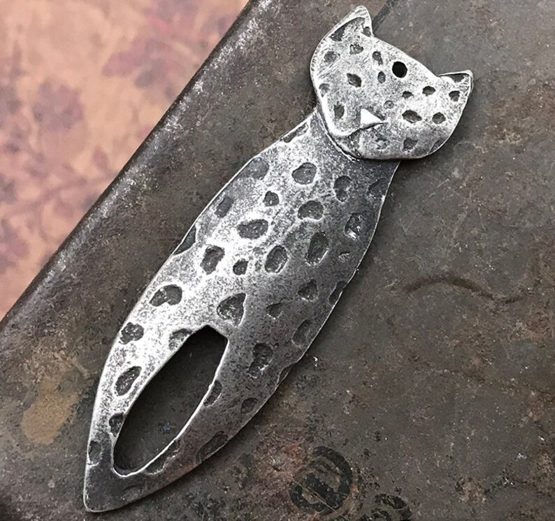 Leopard Cat Pendant, Artisan Handcrafted Handmade Jewelry Making