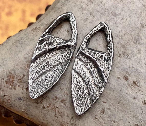 Handmade  Charms, 25mm, Artisan Jewelry Making Components, DIY Crafting Supplies, Handcast Pewter Metal 181-CP