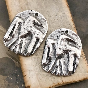 Bird Charms, Polished Finish, Artisan Handcrafted Jewelry Making Components, DIY Crafting Charms, Handcast, Silver Pewter, Metal