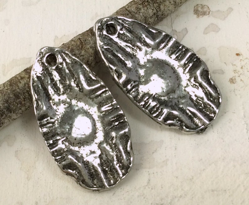 Zia Sun Charms - 235CP Artisan Handmade Jewelry Earring Charms Handcrafted Pewter 20mm Necklace Charms