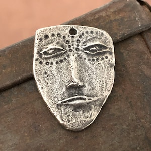 Artisan Crafted Pendant for Necklaces, Uniquely Handcrafted DIY Jewelry Making Components, Handmade Pewter Metal Design
