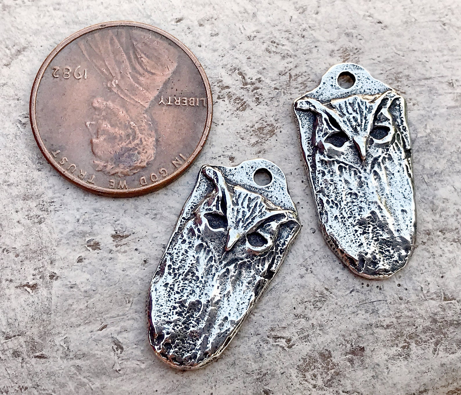 Owls Earring Charms Handcrafted Handmade Artisan Jewelry Etsy