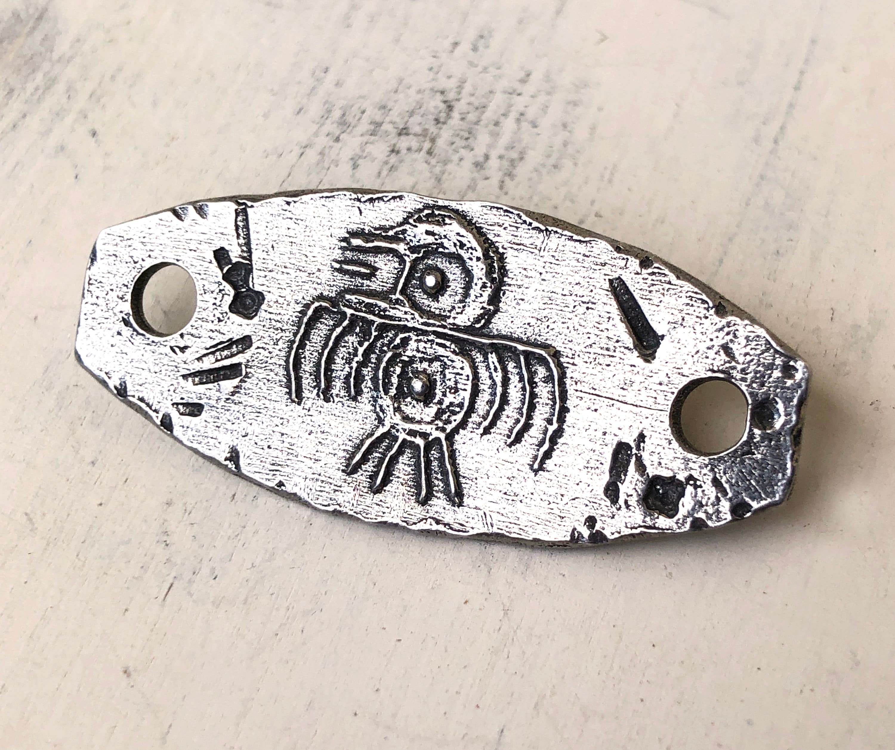 Aztec Bird Bracelet Connector Focal, Artisan Handcrafted Jewelry ...