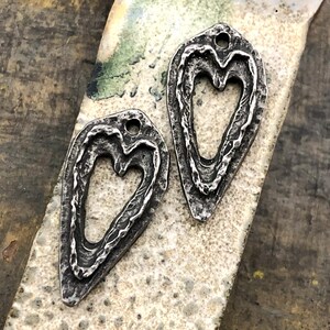 Zawieszki w kształcie serca, 24 mm, elementy do kolczyków, ręcznie robione materiały do wyrobu biżuterii, zawieszki z cyny 136 płyt CD zdjęcie 2