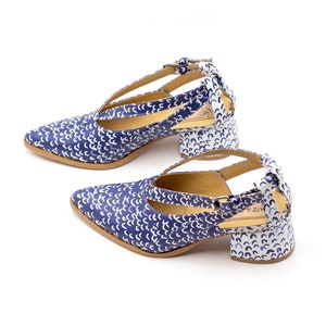 Leather Shoes, Leather Sandal Women, Handmade Sandals, Women Sandals, Sandals for Summer,White Sandals for Women,Blue Sandals With Heels