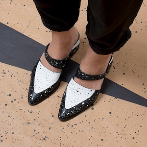 Etsy Design Awards Finalists, Extraordinary Shoes Etsy Design Awards, Extraordinary Creatives around the world, Leather Mules, Heeled Mules