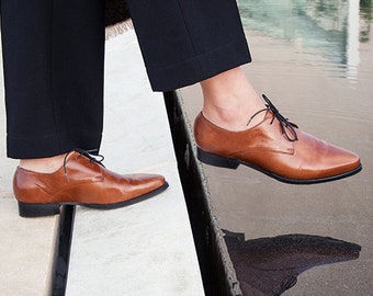 Womens Shoes Women Leather Oxfords 