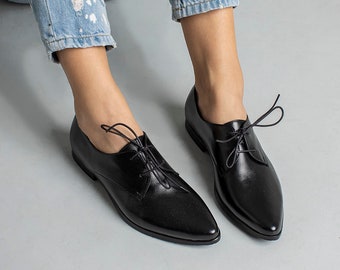 Schoenen Herenschoenen Oxfords & Wingtips Classic Oxford Schoenen zwart Handgemaakt 