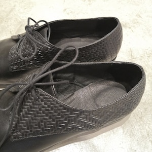 Black Oxford Shoes, Oxford Shoes Women, Lace Up Shoes, Textured Leather Oxfords, Oxfords Women, Elegant Flat Work Shoes, Oxfords Shoes Women image 7