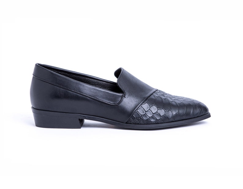 snakeskin loafers womens