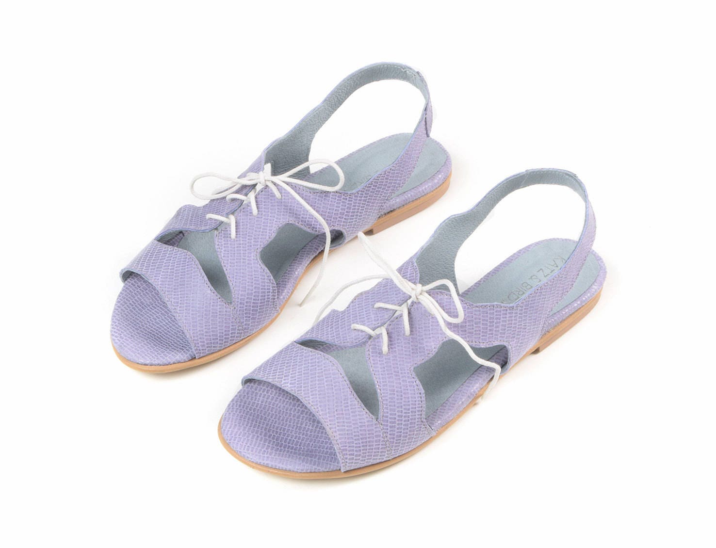 flat light blue sandals