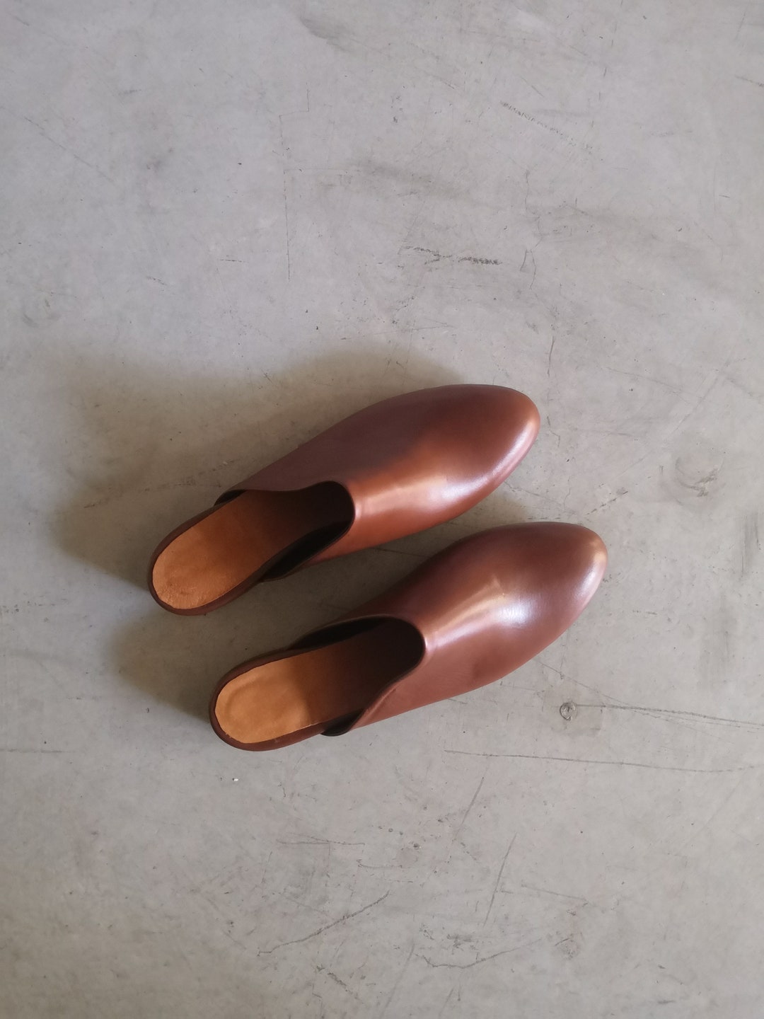 slip on shoes leather womens