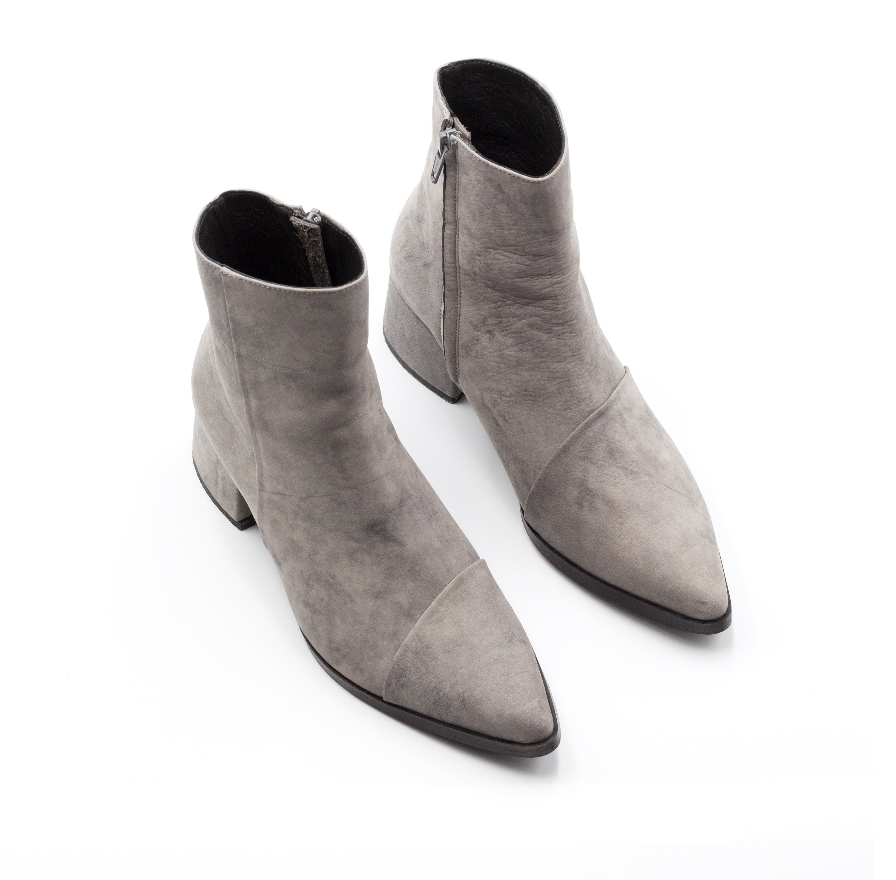 Grey ankle boots womens sales