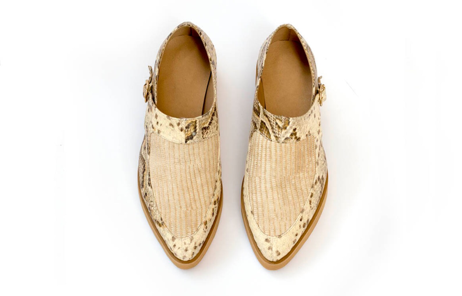 snakeskin platform shoes