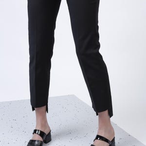 Black Mules, Leather Mules, Summer Shoes, Black Mule sandals, Woman Shoes, Designer Mules, Black Leather Shoes, Heels Sandals, Mules Slides image 6