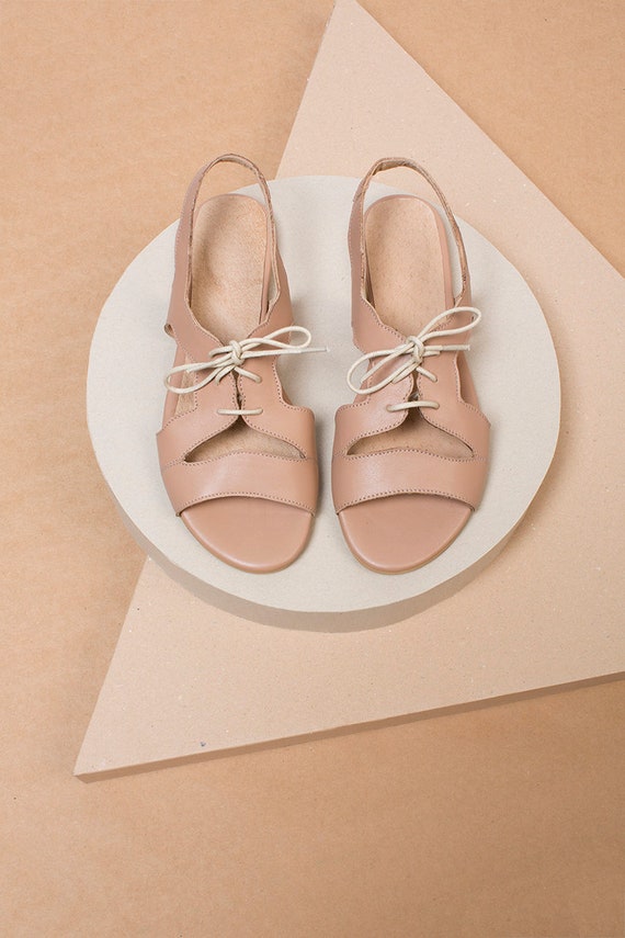 nude summer flats