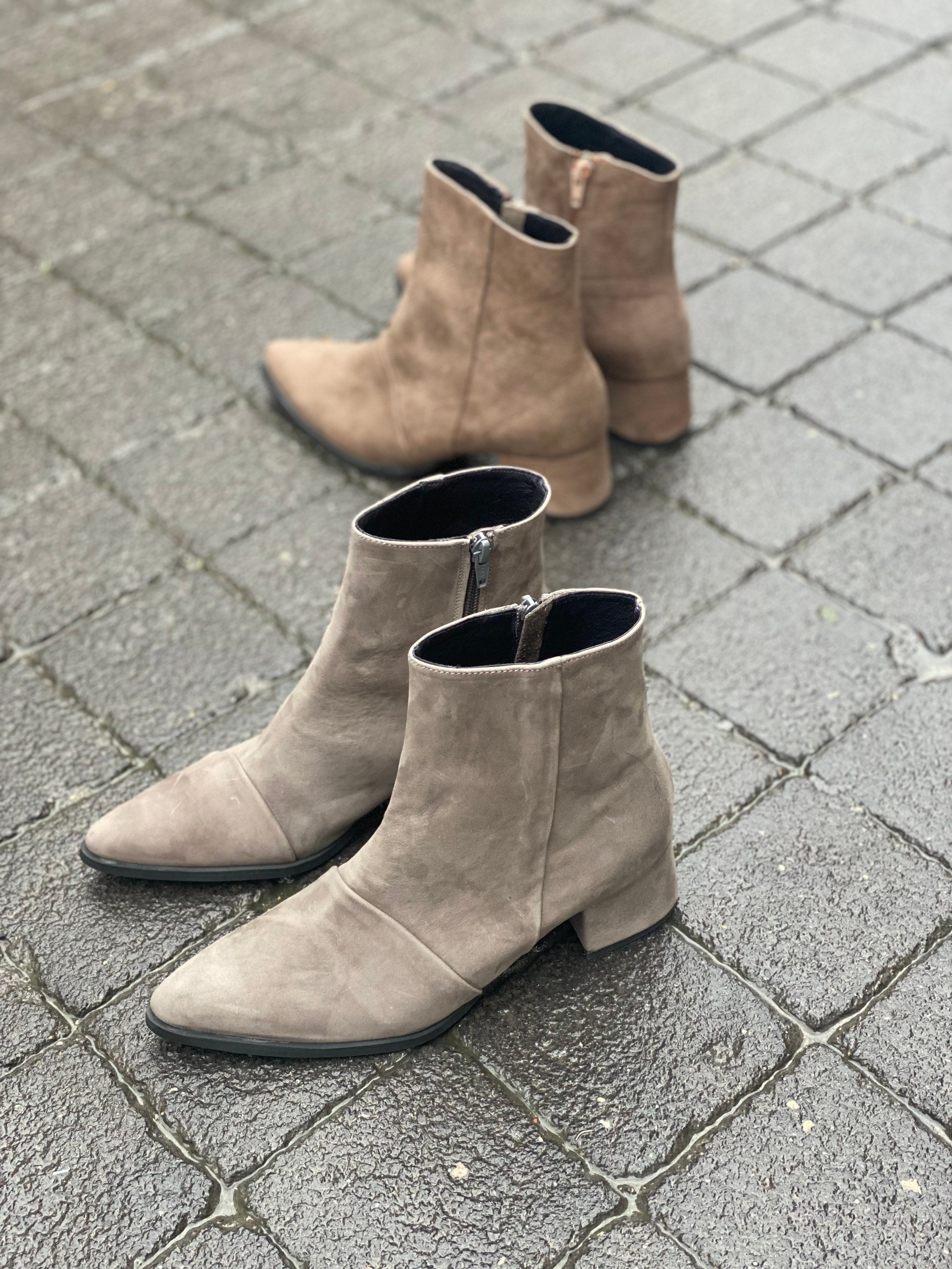Grey bootie hotsell heels