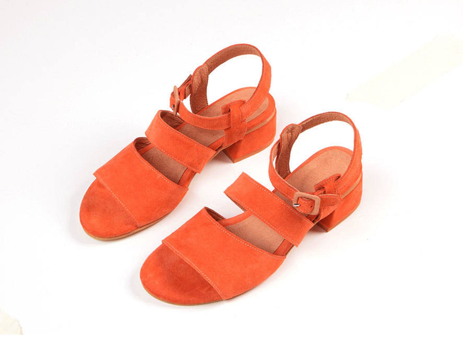 orange sandals