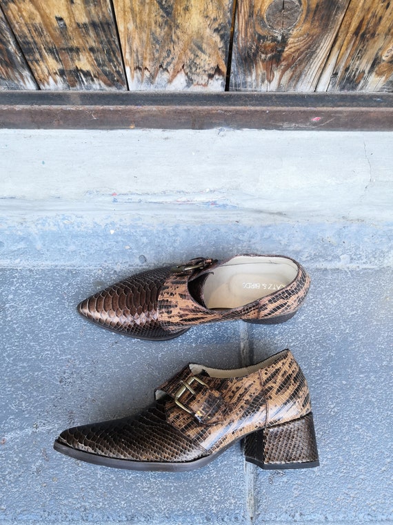 Women Handmade Shoes, Leather Womens Shoes, Dark Brown  display picture 3