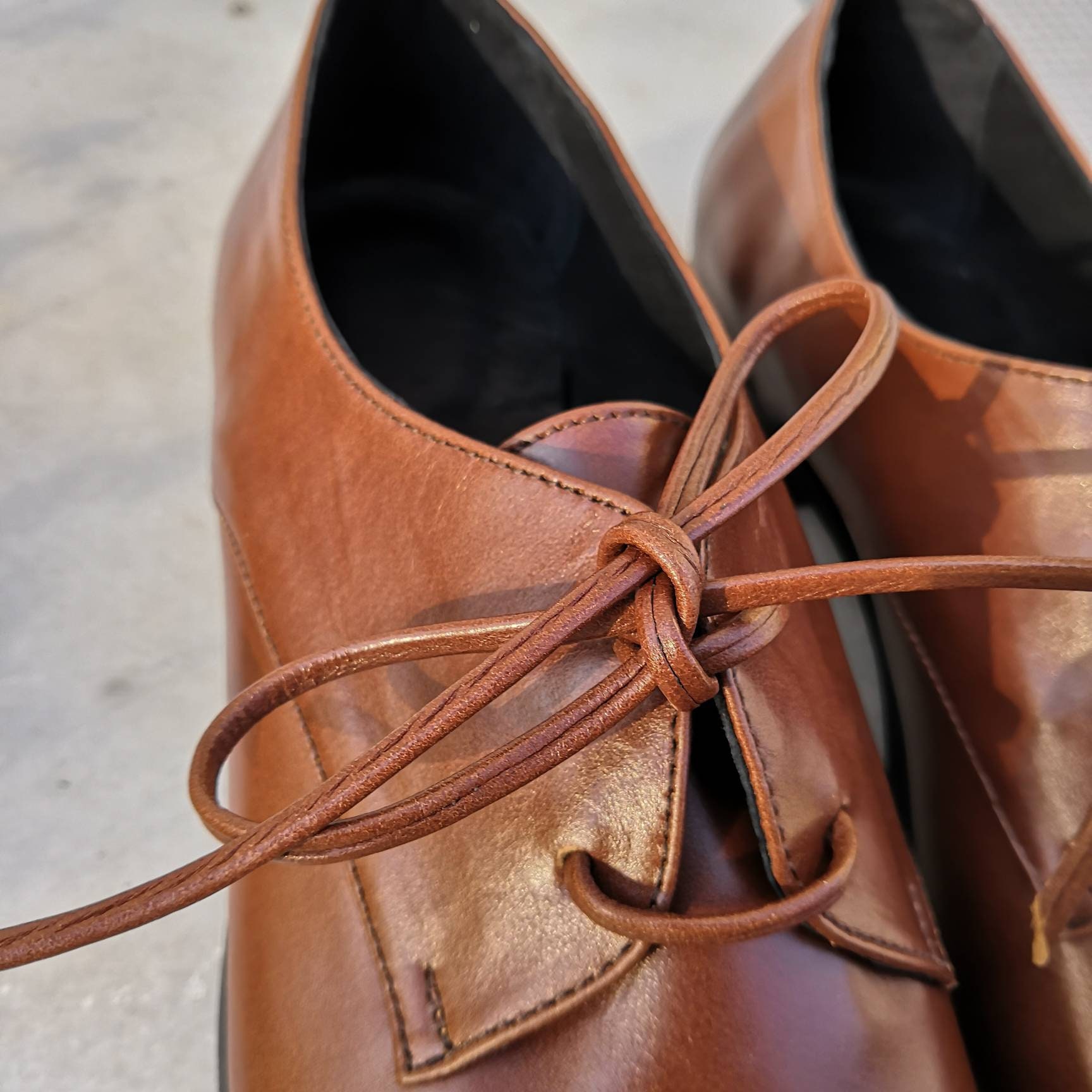 brown dress shoe laces for sale Dark Brown Waxed Dress Shoelaces