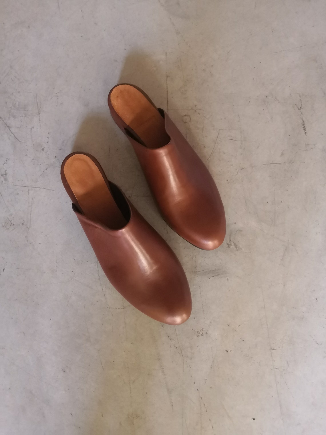 slip on shoes leather womens