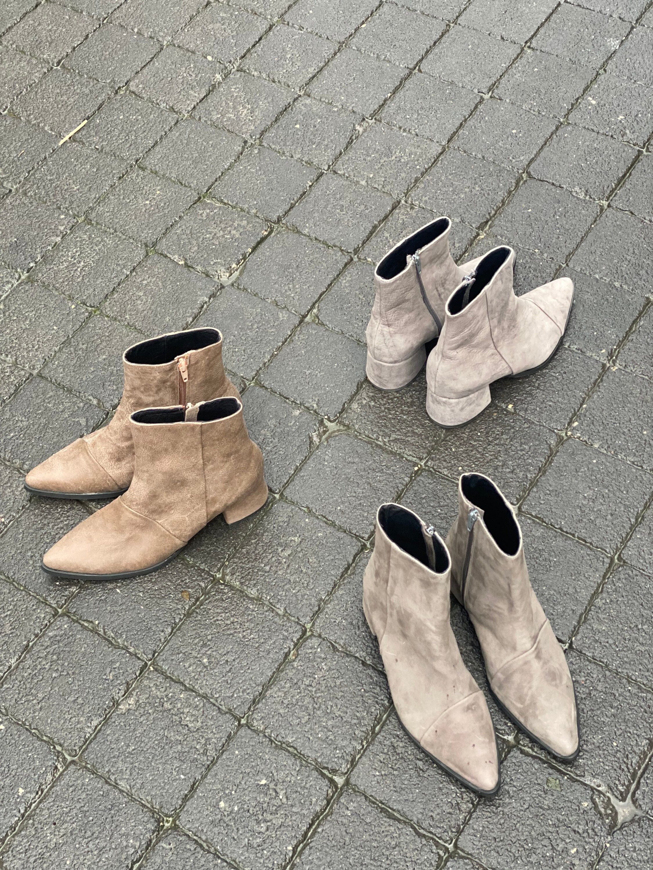 Vintage Martin Boots - Soft Vegan Leather - Heel: 5cm - Zip Closure– Ecosusi