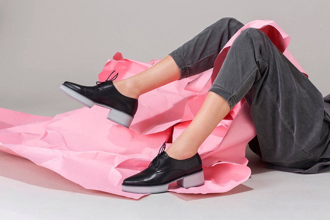 clarks platform oxfords