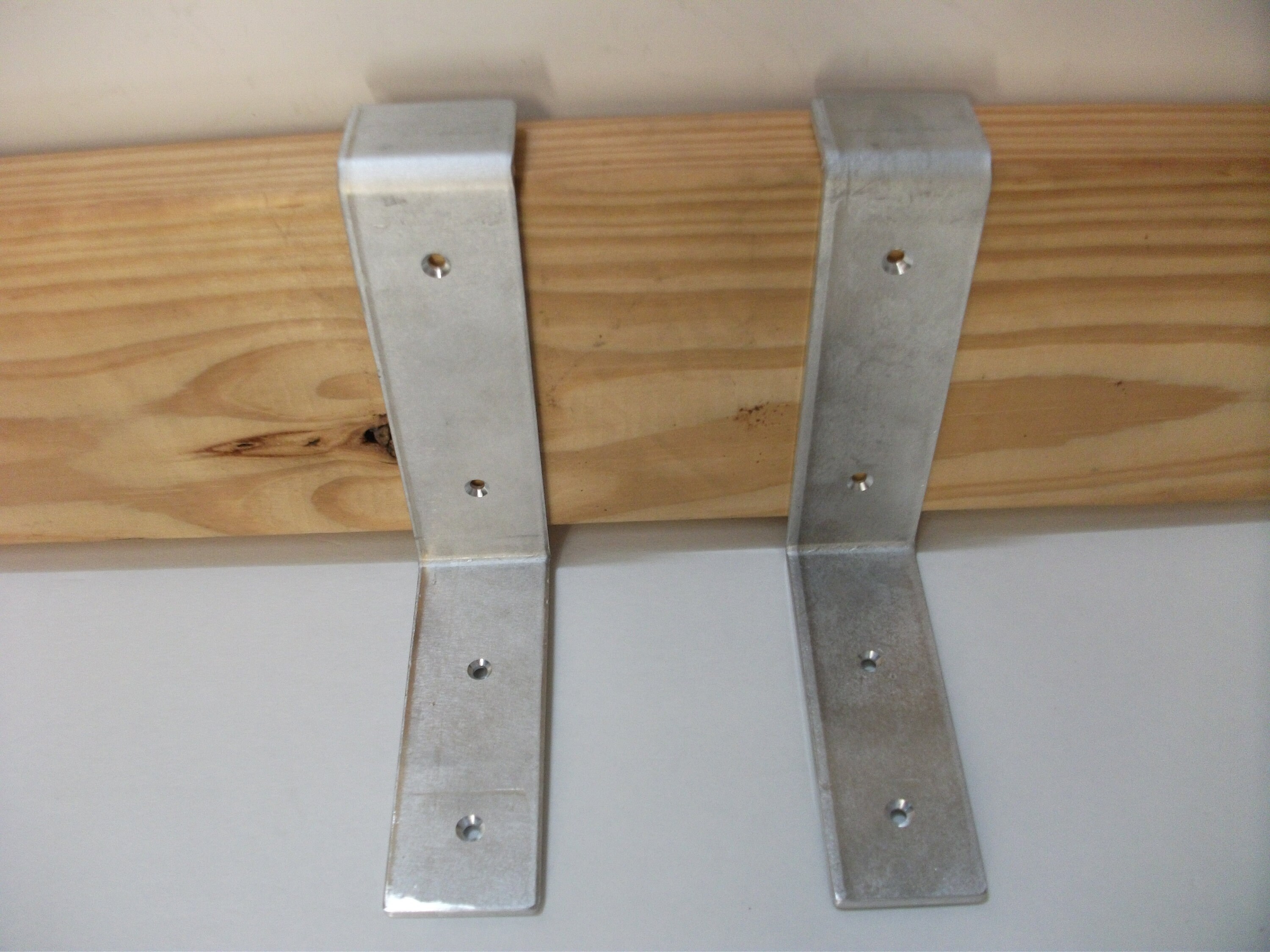 2 Metal Angle Aluminum Wall Shelf Brackets Shelve Modern Etsy Ireland