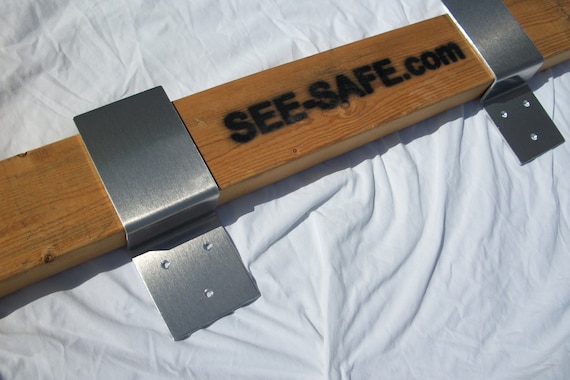 See See Security Door Barricade Brackets Fits 2x4 Boards 2 1 2 Wide Barn Door