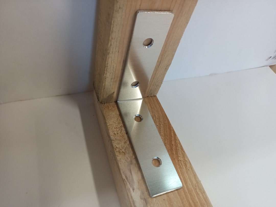 Aluminum Corner Shelf Brace Support for Wood 5 X 1.5 X 1/8
