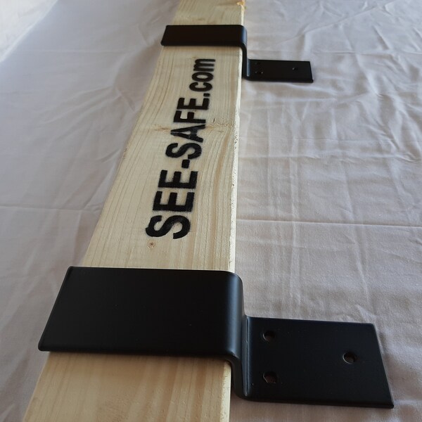 SEE-SAFE Security Barn Door Barricade Drop In *2x4 Lumber Board Only*