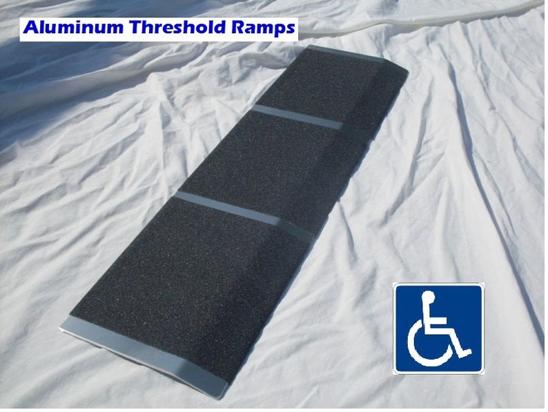 Aluminum Wheelchair Threshold Ramp 8 X 30 Portable Etsy