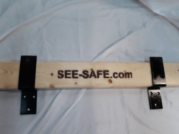 See Safe Security Barn Door Barricade 3 16 Steel Brackets 2 Fits 2x4 Black