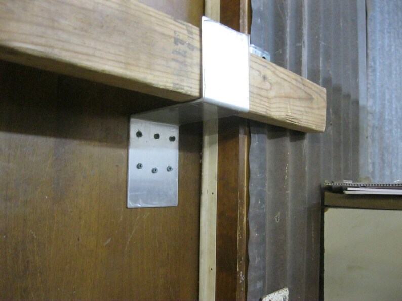 Drop Bar Security Door Lock Brackets Fits 2x4 Boards Etsy Canada