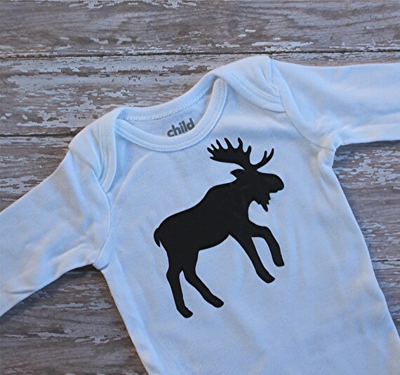 Moose bodysuit - moose take home outfit - moose birthday outfit - moose shirt - first birthday moose - baby moose - boys moose - girls moose Il_570xn