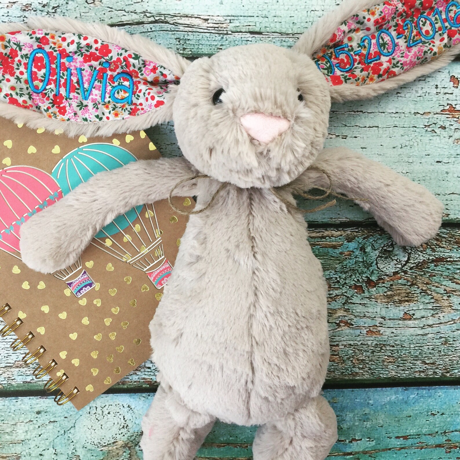 Birth Announcement Bunny Personalized Jellycat Bunny Rabbit | Etsy