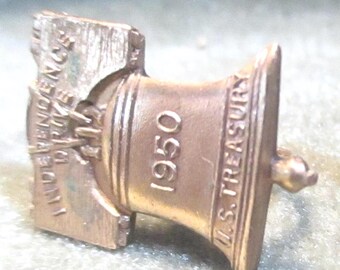 Liberty Bell Independence Drive Vintage Earrings