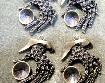 Lot of 4 Jewelry Design Hand Stampings for Rhinestones