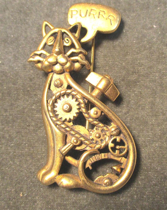 The Purrfect Cat Brooch by AJC