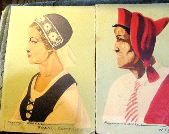 Photo Chrome Carte Postale Portraait Cards, Italy